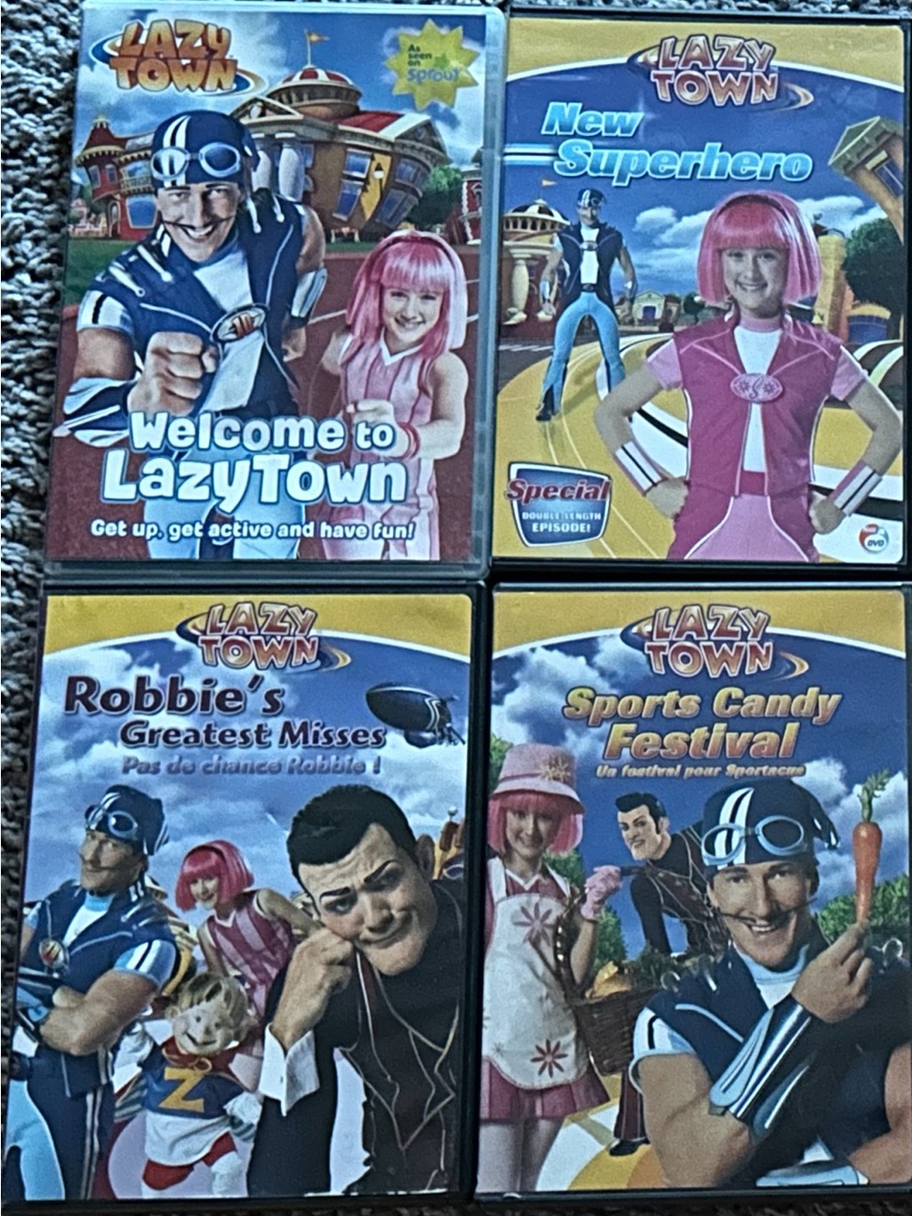 Lazytown DVD Collection - Lot of 8